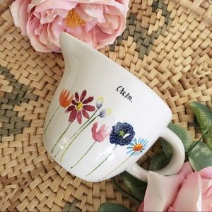 Rae Dunn 🌿 CREAM Floral Pitcher (NEW)